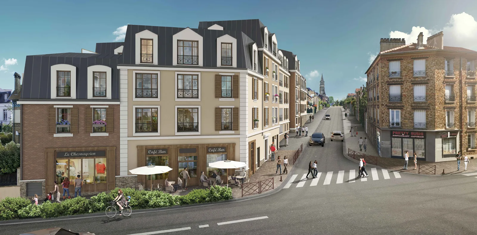 Projet COREDIF de 54 logements collectifs au Chesnay